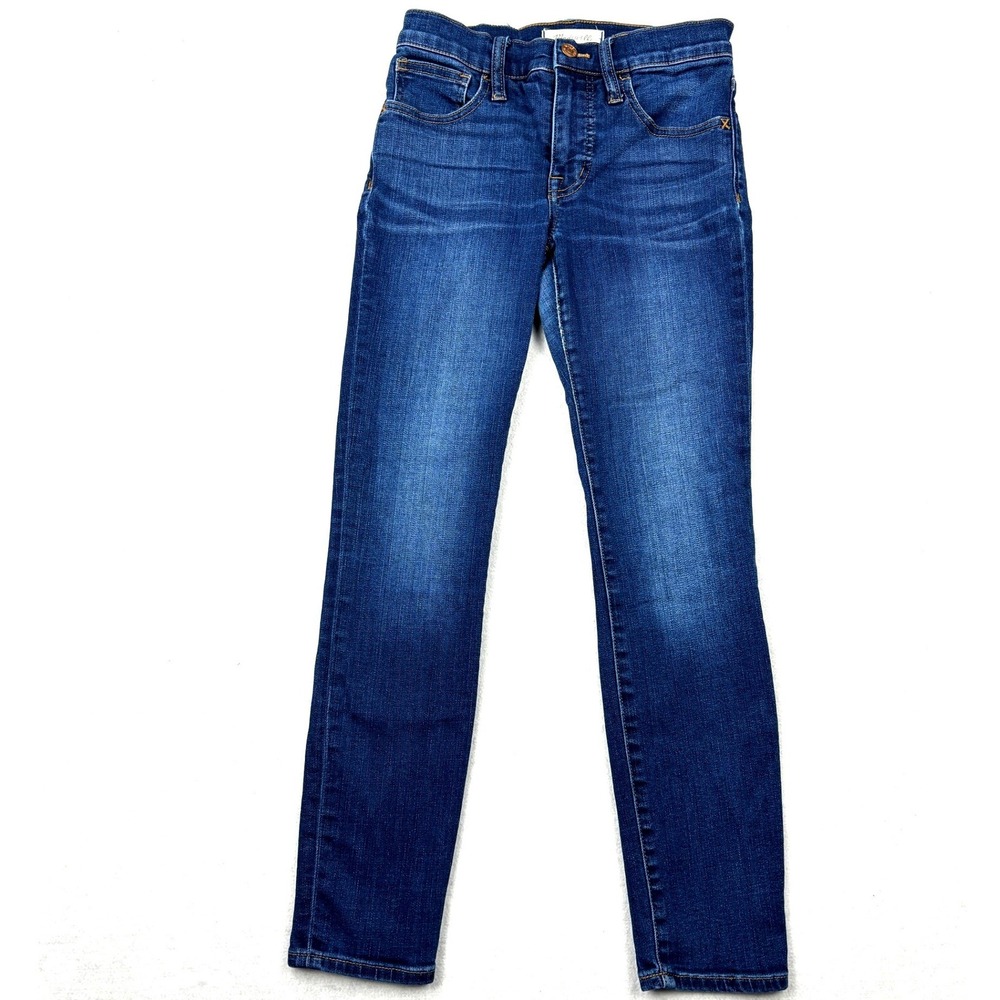 Madewell Roadtripper High Rise Skinny Jeans Womens Size 24 Dark Wash Indigo